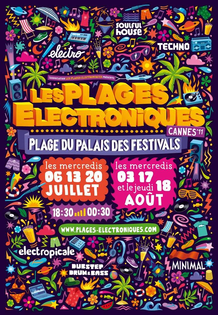 Les Plages Electroniques: Electro Night - Página frontal
