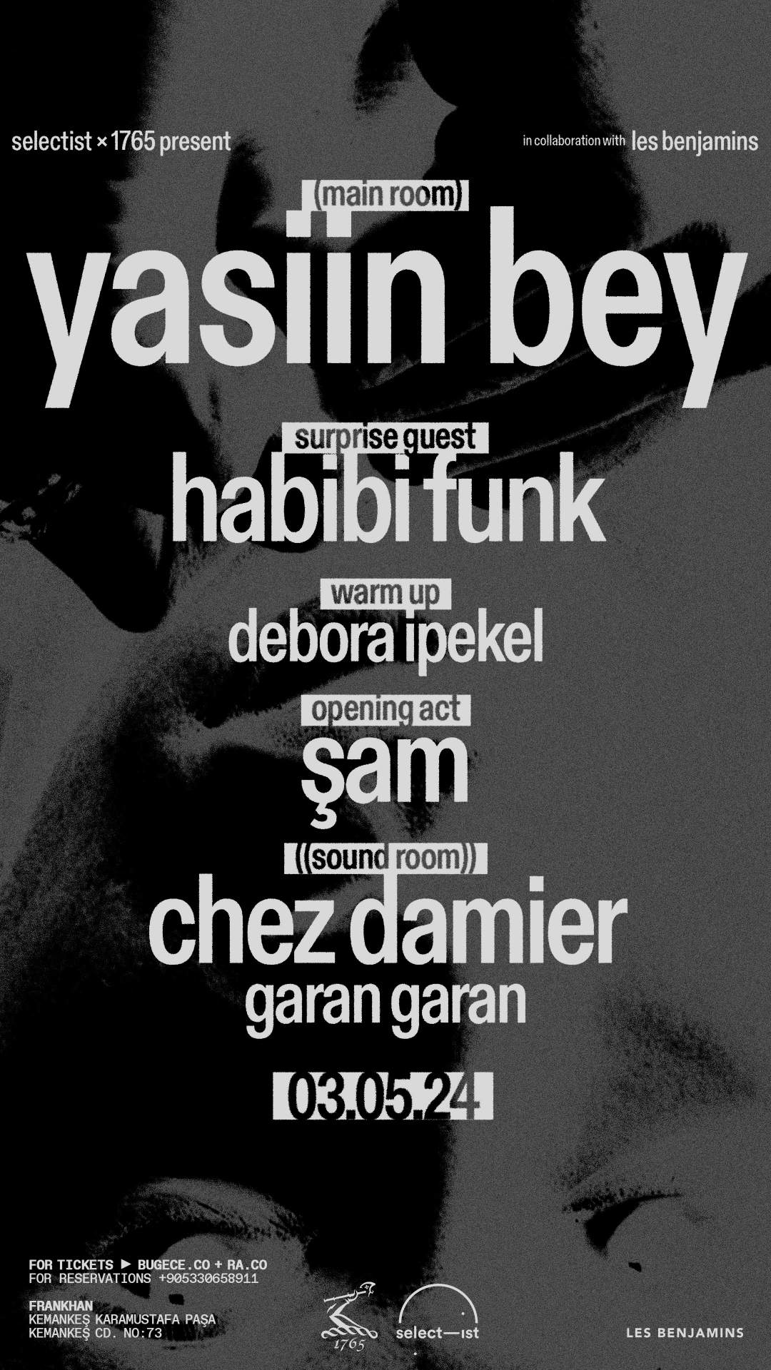 Yasiin Bey + Chez Damier - フライヤー表