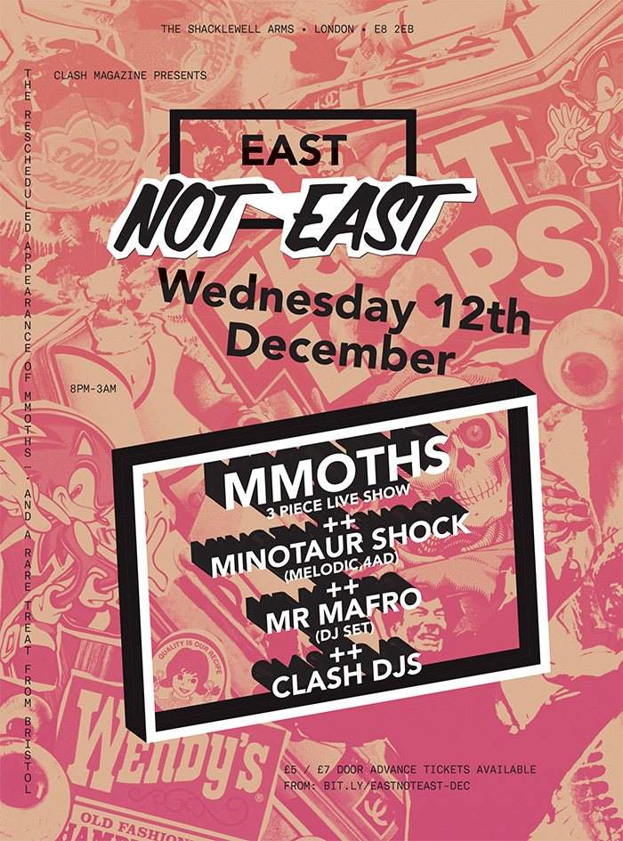 Eastnoteast presents... Mmoths & Minotaur Shock - フライヤー表