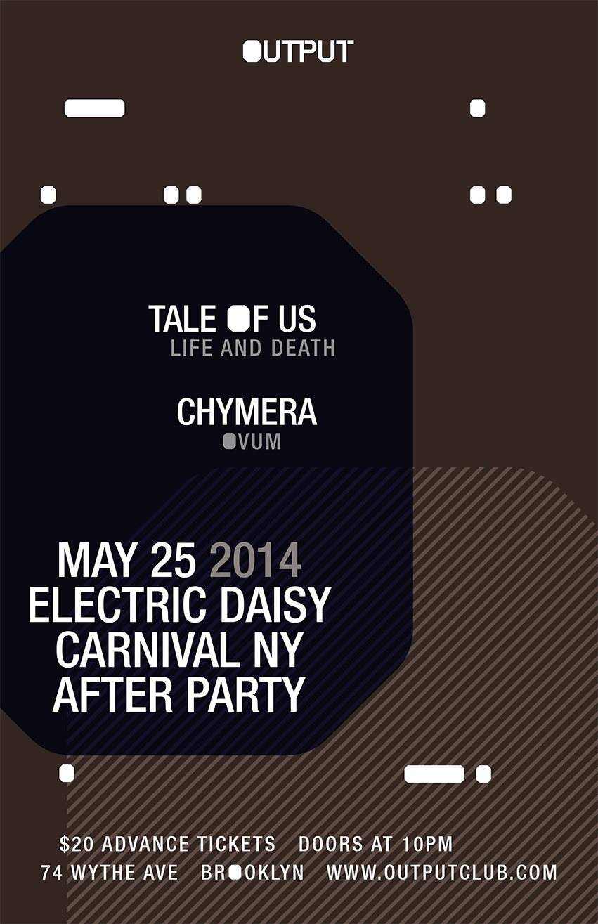 Electric Daisy Carnival NY After Party with Tale of Us/ Chymera - Página frontal
