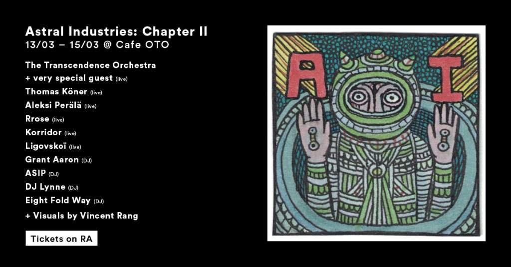 [CANCELLED] Astral Industries at Cafe OTO: Chapter II - Página frontal