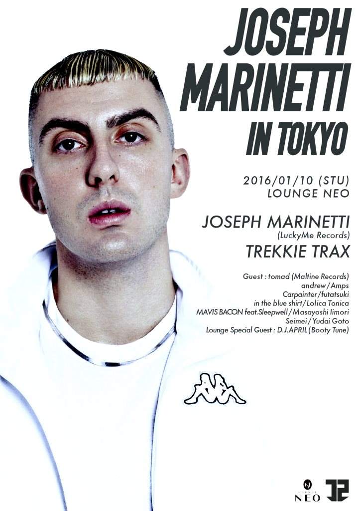 Trekkie Trax presents -Joseph Marinetti Japan & Asia Tour in Tokyo- - フライヤー表