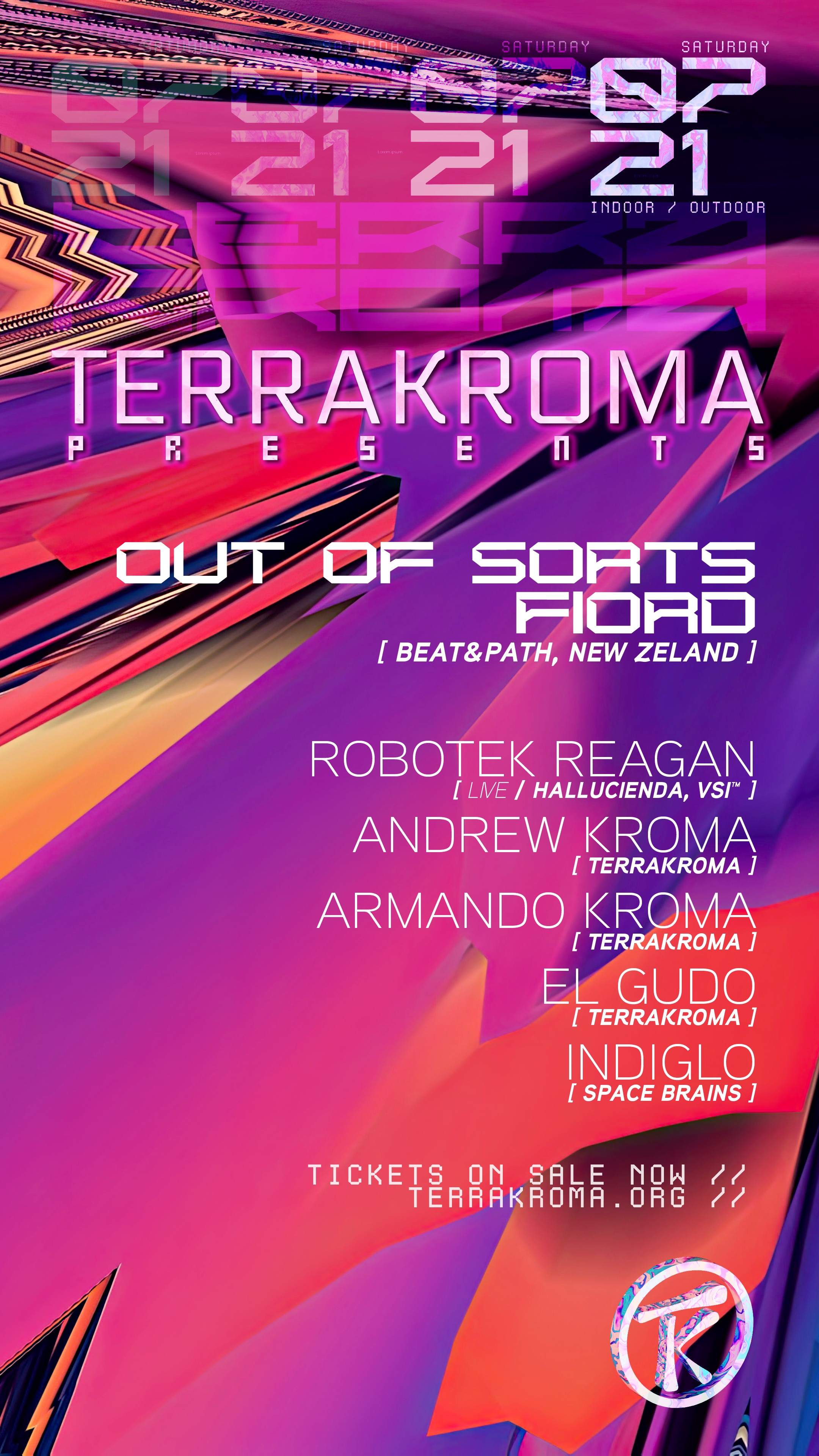 Terrakroma presents: Out Of Sorts & Fiord- DTLA - フライヤー表