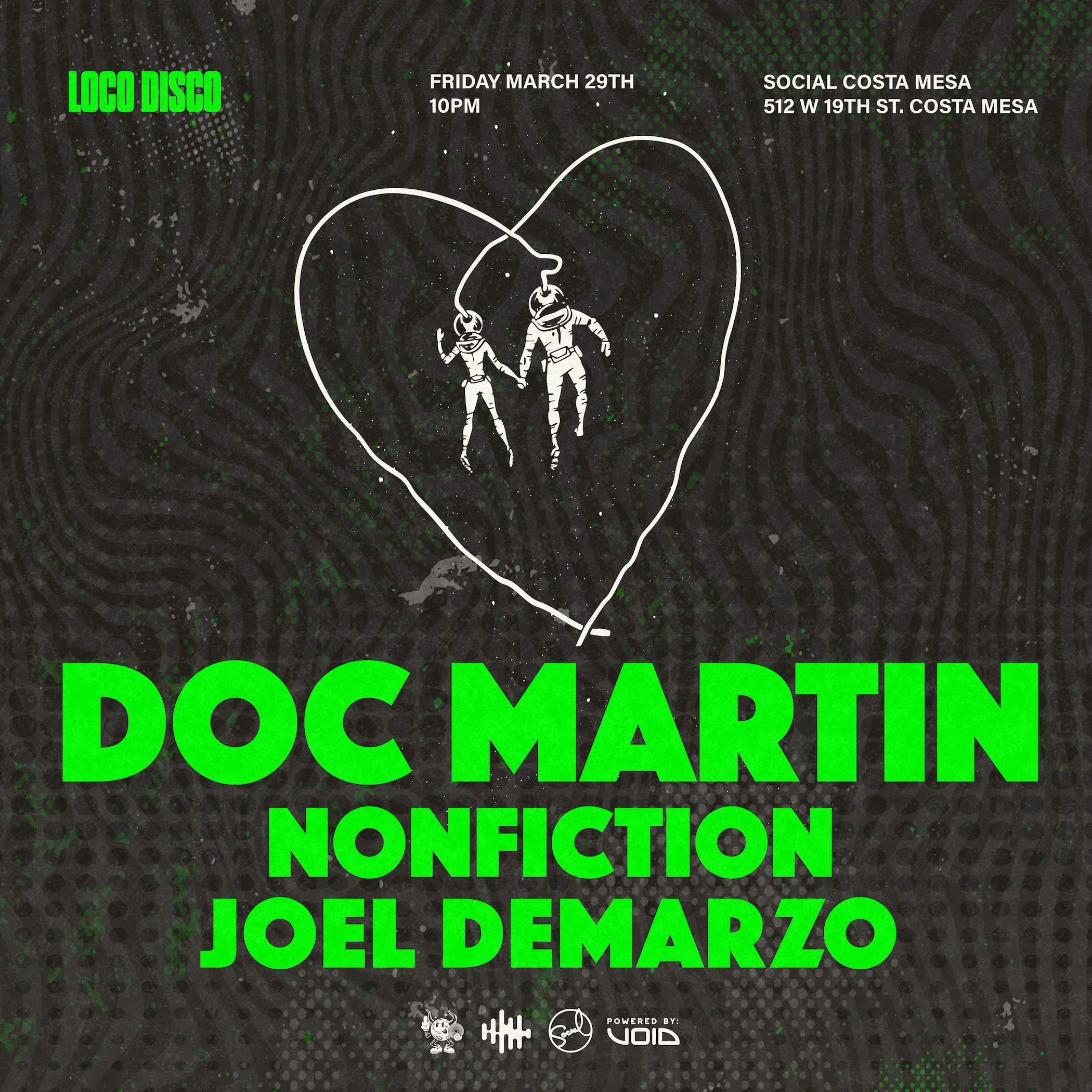 Loco Disco presents Doc Martin - フライヤー表