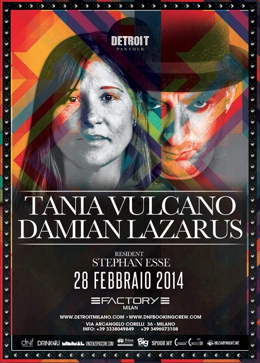 Tania Vulcano and Damian Lazarus - Página frontal