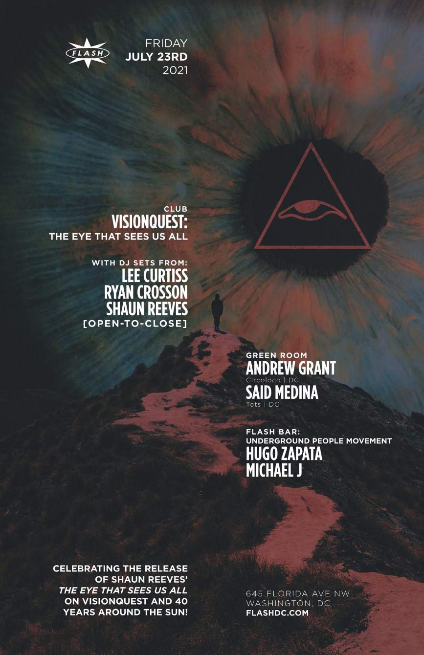 Visionquest: Lee Curtiss - Ryan Crosson - Shaun Reeves - Andrew Grant - Said Medina - フライヤー表