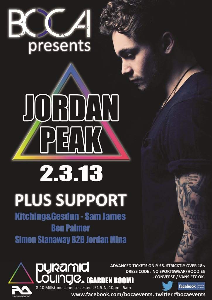 Boca presents Jordan Peak - Página frontal