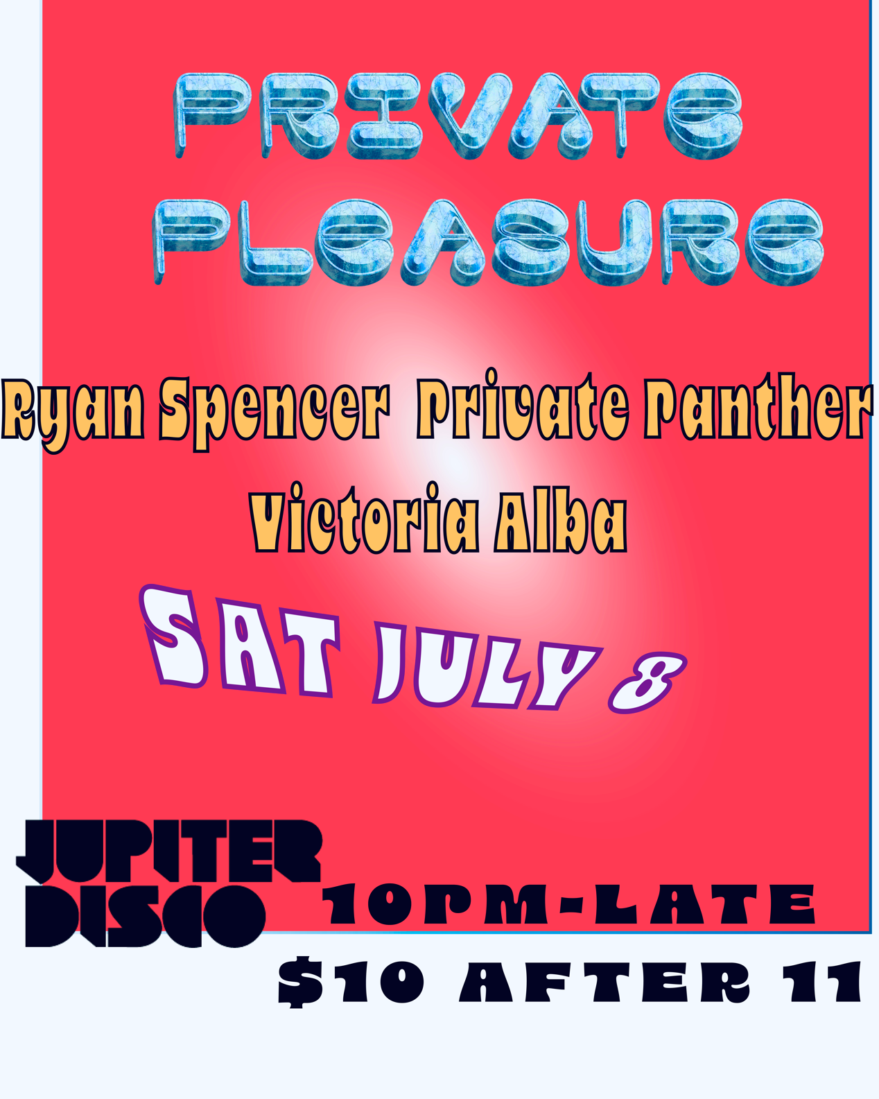 Private Pleasure: Ryan Spencer, Private Panther + Victoria Alba - フライヤー表