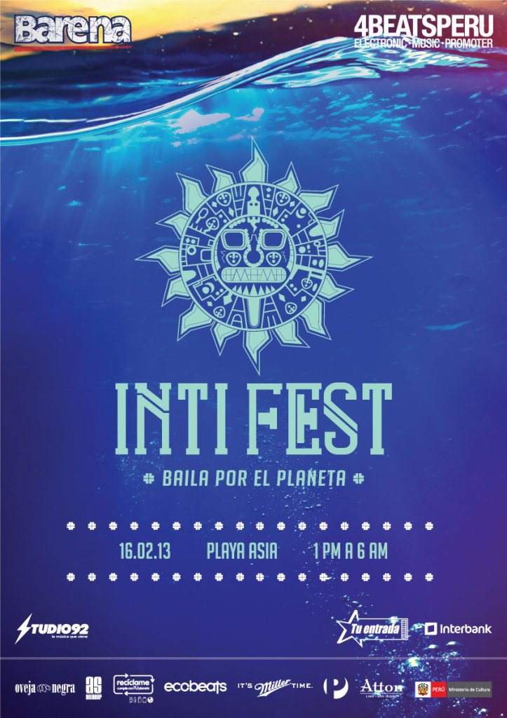 Inti Fest - フライヤー表