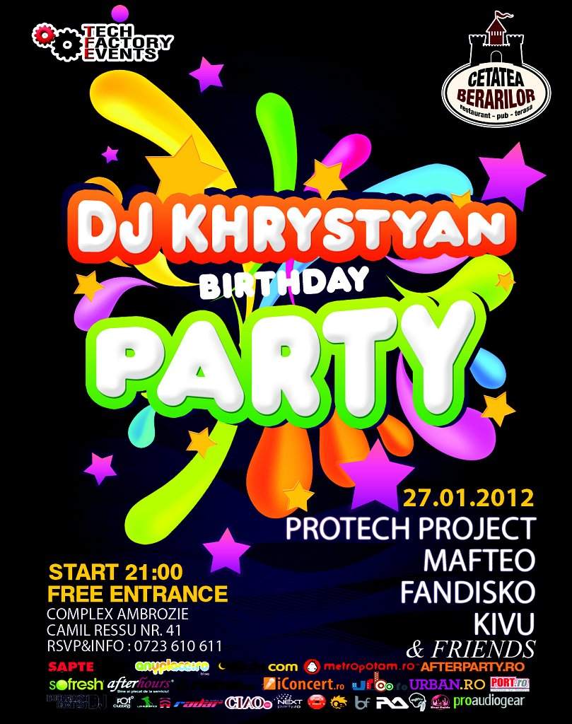 Dj Khrystyan Birthday Party - Página frontal