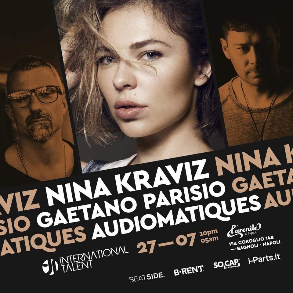 Nina Kraviz, Gaetano Parisio, Audiomatiques - フライヤー表