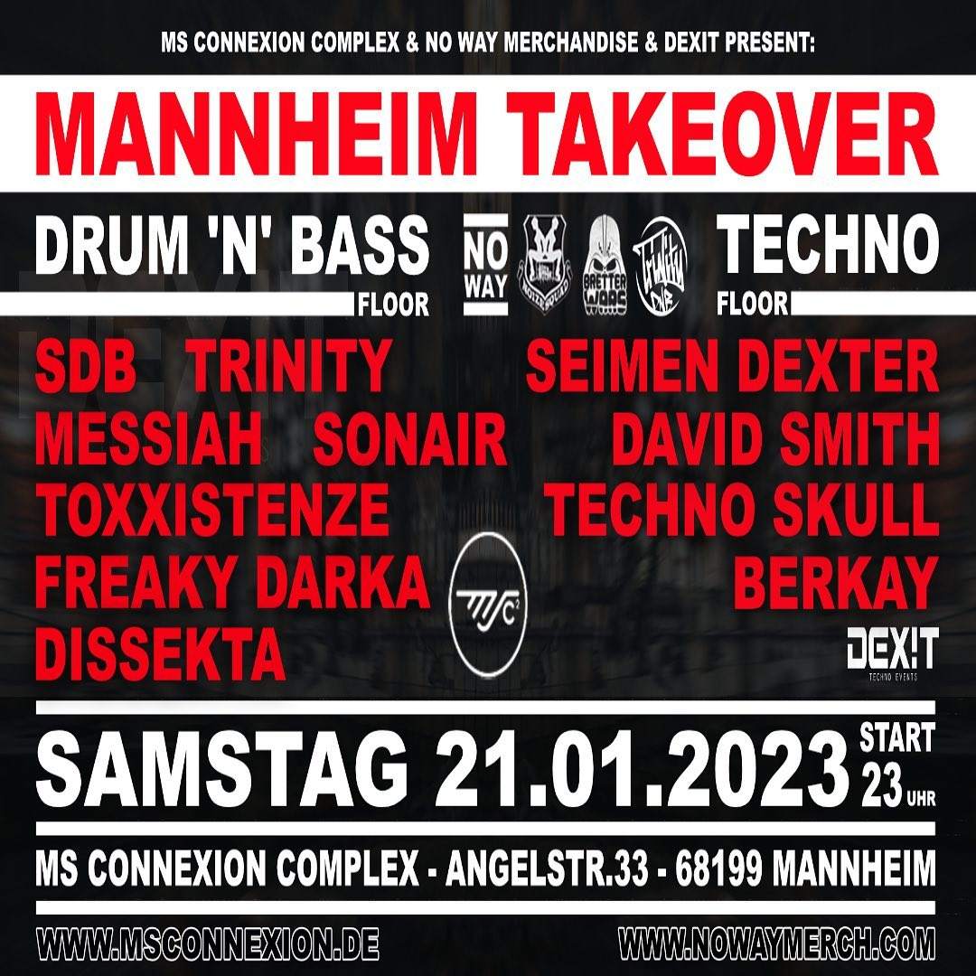 Mannheim Takeover - On Two Floors - フライヤー表