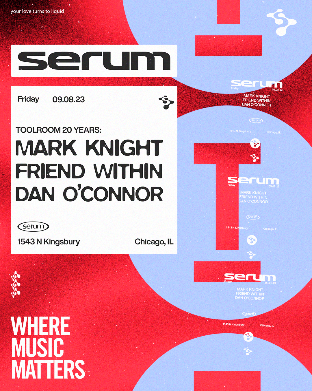 Serum 026 : Toolroom 20 Years - Mark Knight + Friend Within - フライヤー表