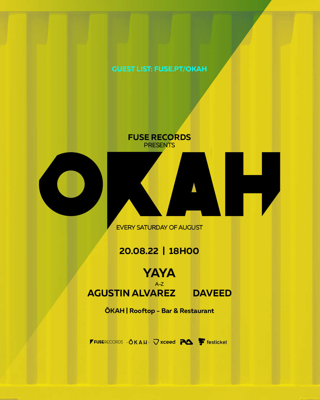 [CANCELLED] Fuse Records presents Ōkah (Rooftop) with Yaya - フライヤー表