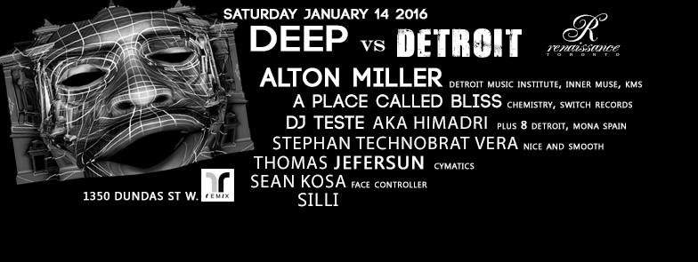 Deep vs Detriot Feat. Alton Miller - Página frontal