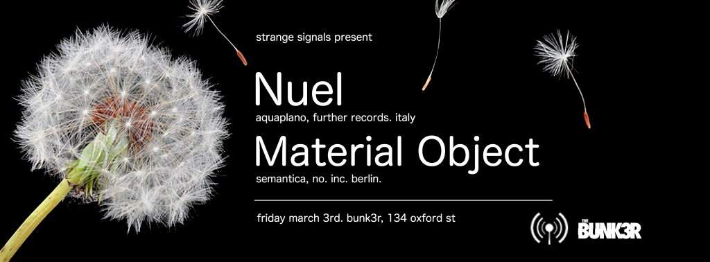 Strange Signals Pres. Nuel & Material Object - Página frontal