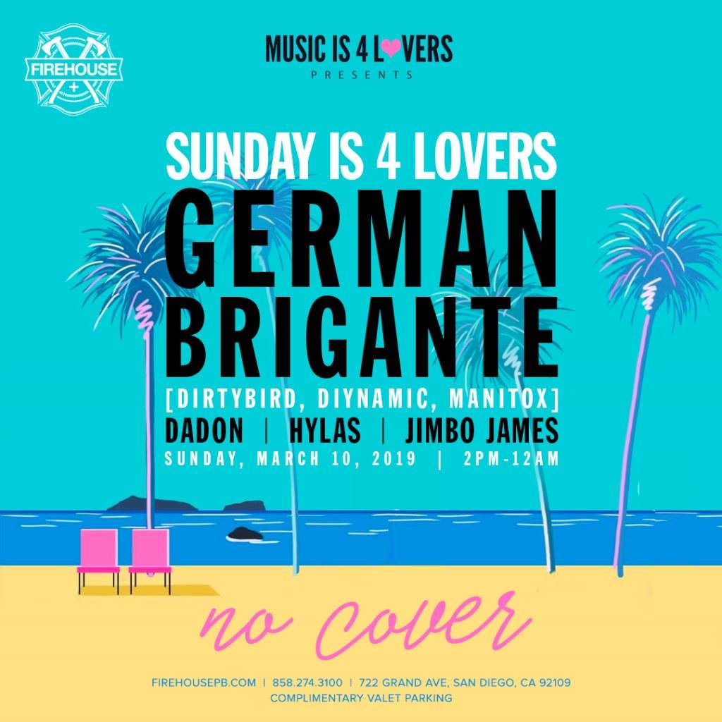 Sunday is 4 Lovers with German Brigante -- No Cover - Página frontal