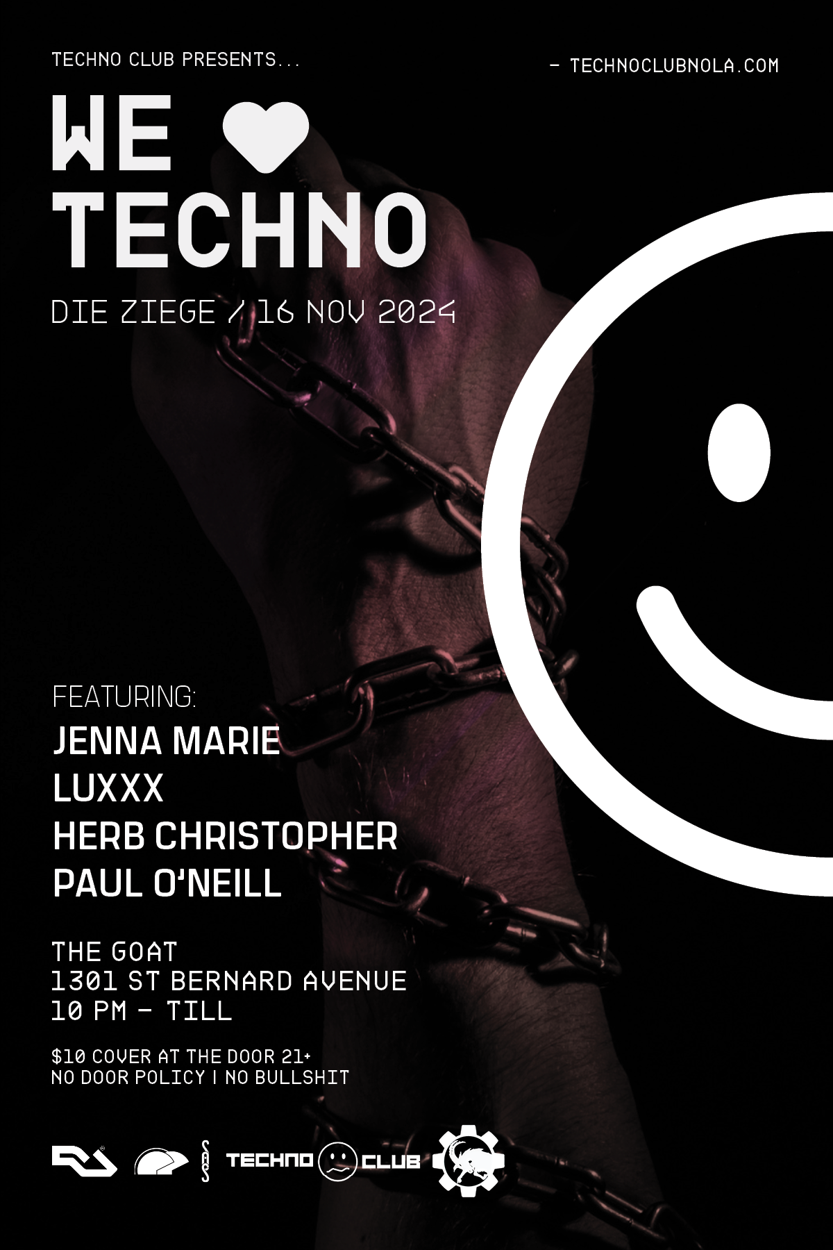 Techno Club presents We Love Techno - Página frontal