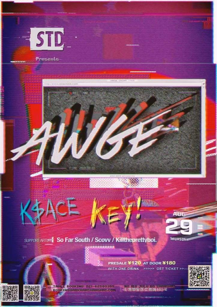 S.T.D presents: Awge Party Hosted by Key! & K$ace - Página frontal
