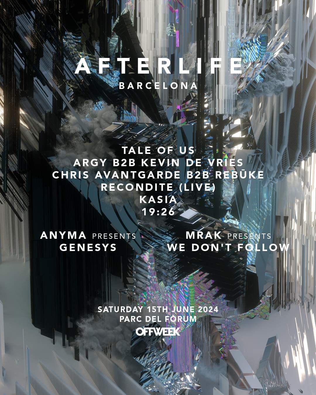 AFTERLIFE - OFFWEEK FESTIVAL 2024 - フライヤー表