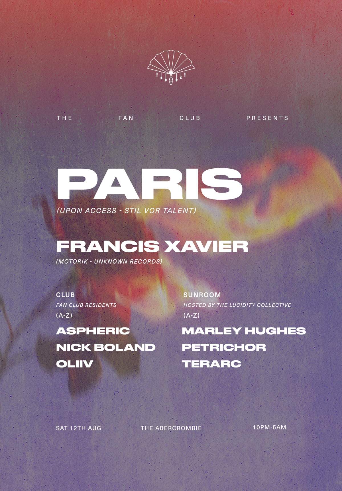 The Fan Club presents: PARIS (Stil Vor Talent) - Página frontal