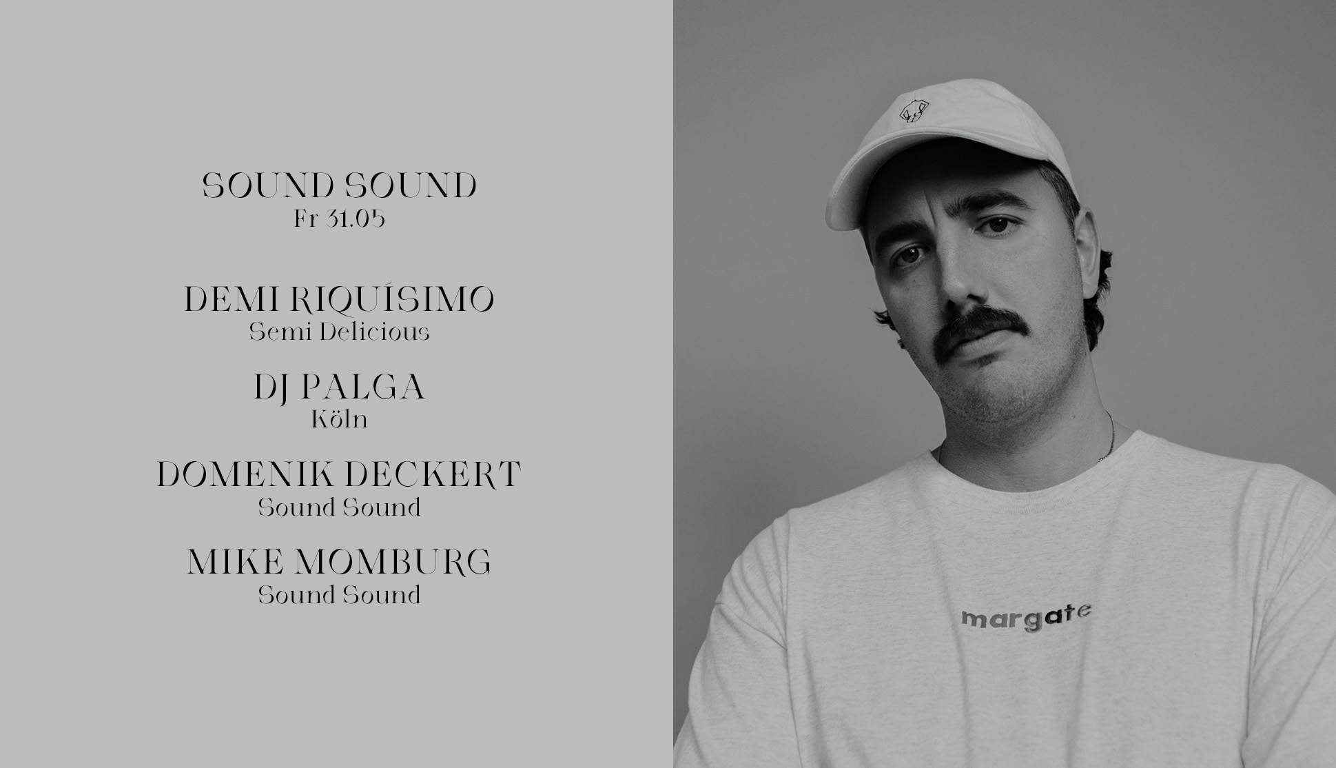 Sound Sound with Demi Riquísimo, DJ Palga, Domenik Deckert & Mike Momburg - Página frontal