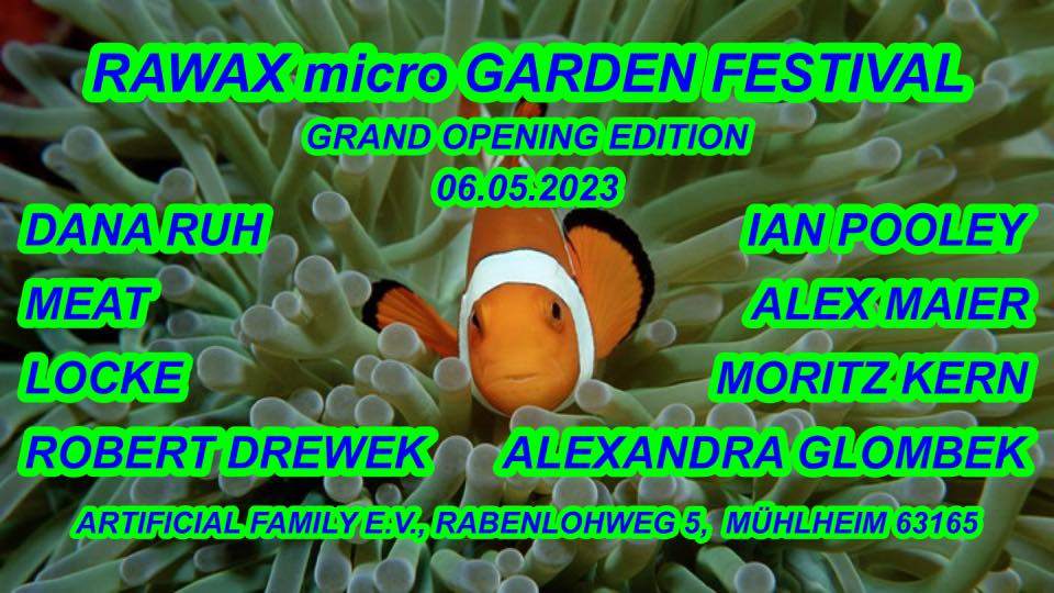 RAWAX micro GARDEN FESTIVAL (OPENING EDITION) - Página frontal