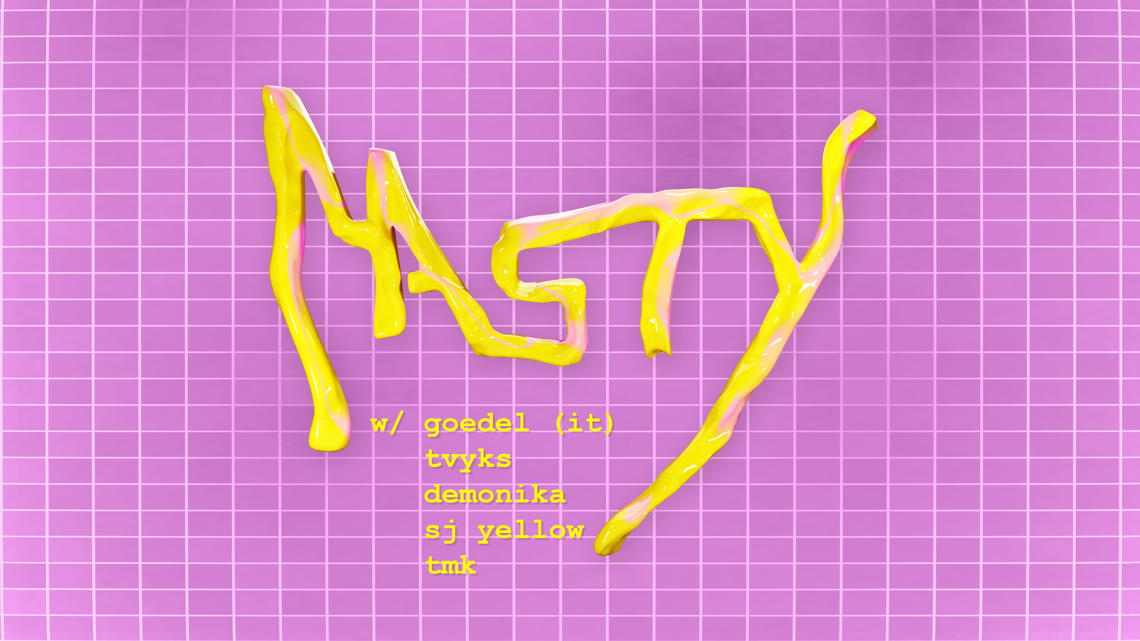 NASTY w/ ortensio (IT), Tvyks, SJ Yellow, tmk - フライヤー表