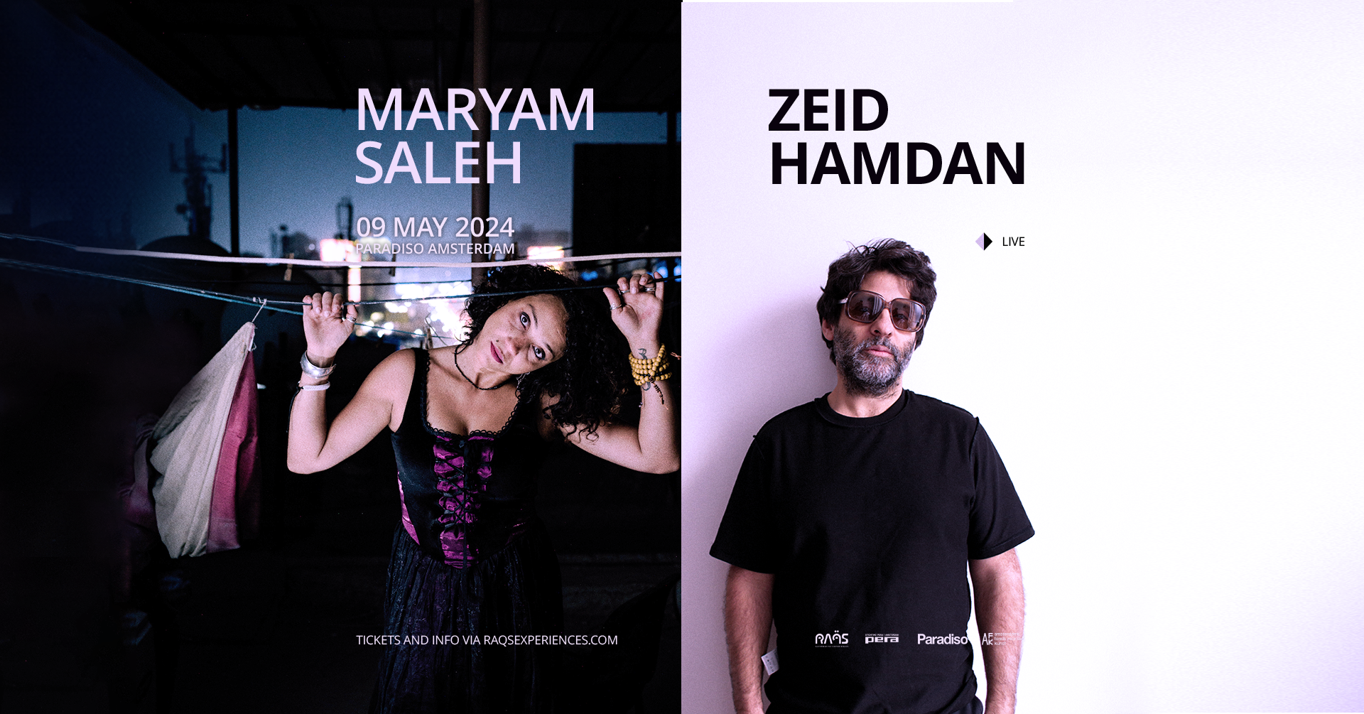 Maryam Saleh and Zeid Hamdan - フライヤー表