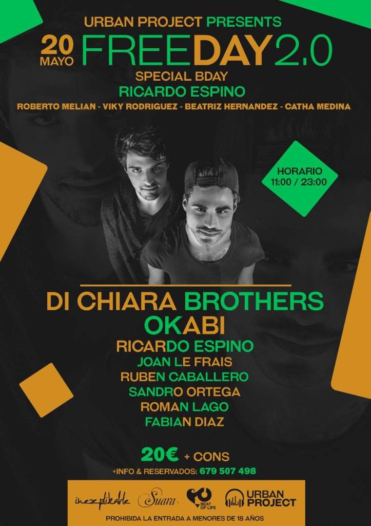 Freeday 2.0 with Di Chiara Brothers - フライヤー表