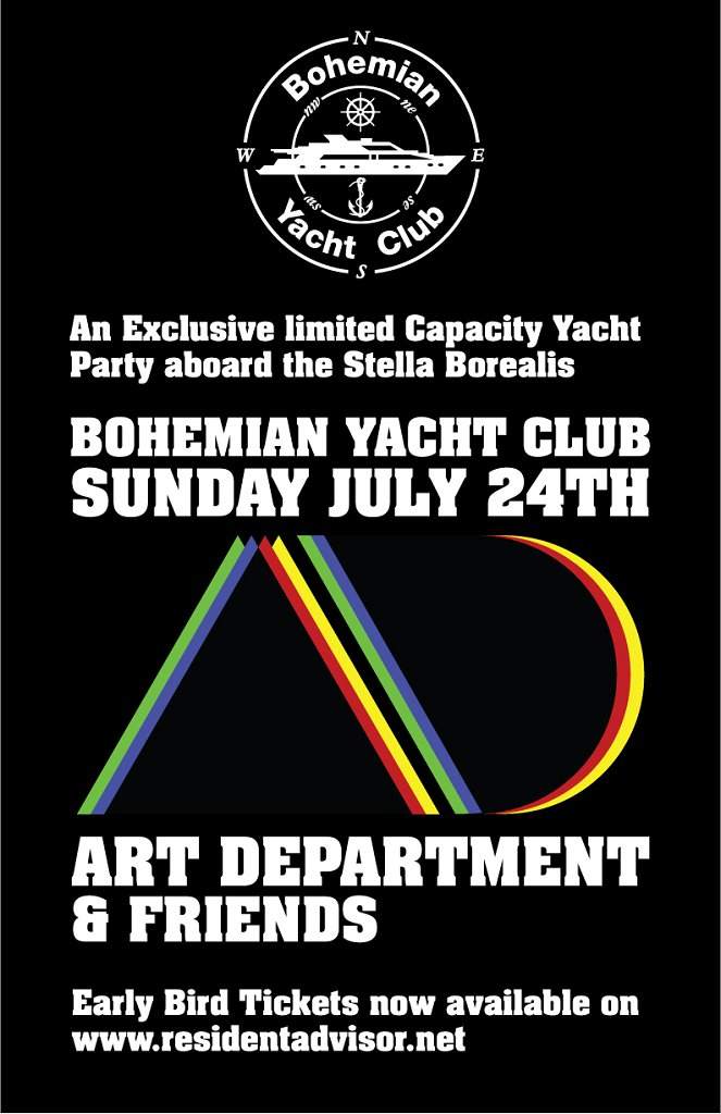 Bohemian Yacht Club presents: Art Department & Friends Yacht Party - Página frontal