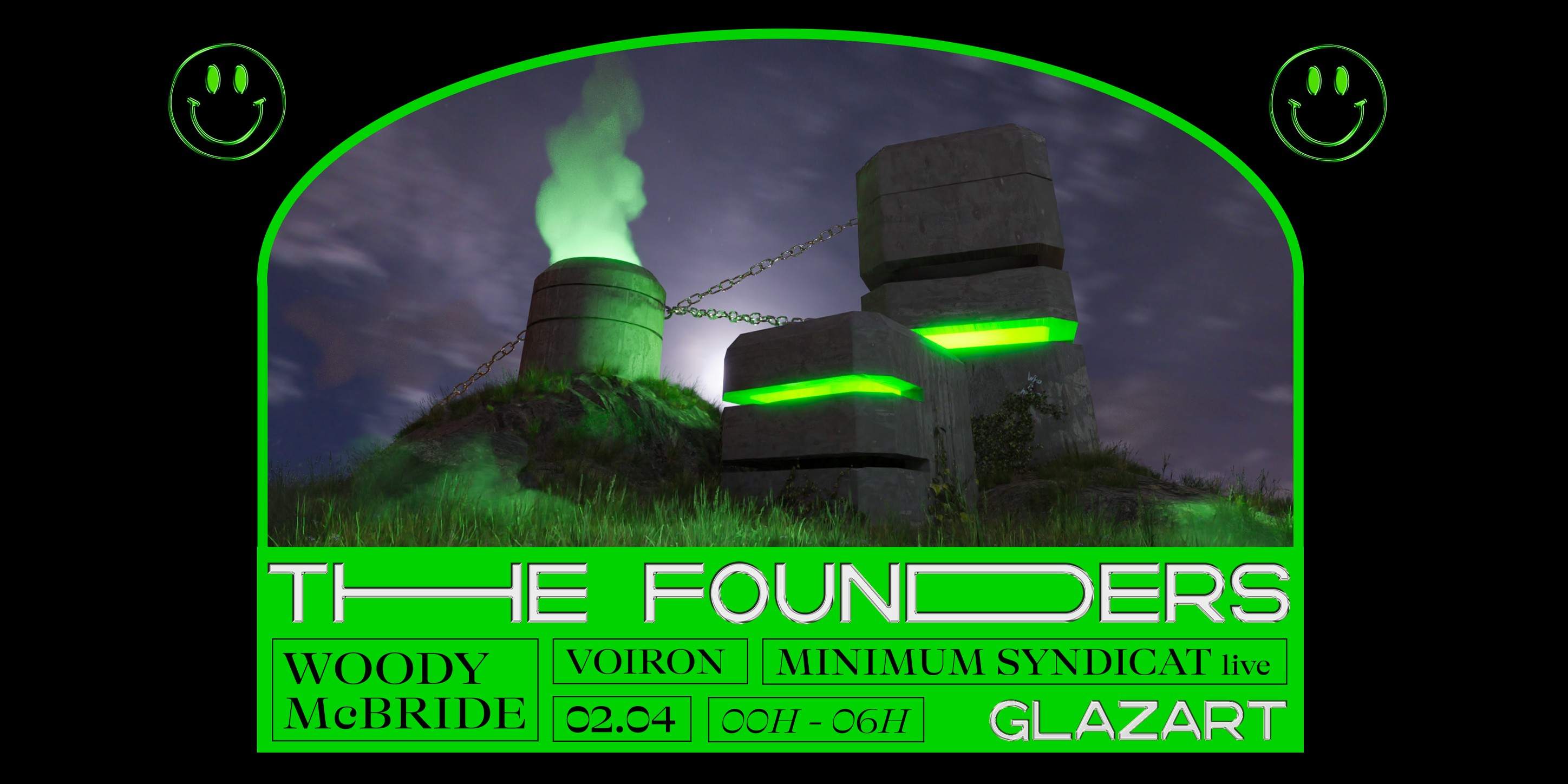 The Founders: Woody McBride, Minimum Syndicat Live, Voiron - フライヤー表