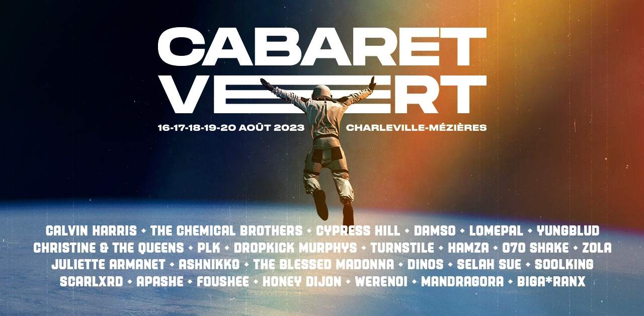 Cabaret Vert 2023 - フライヤー裏