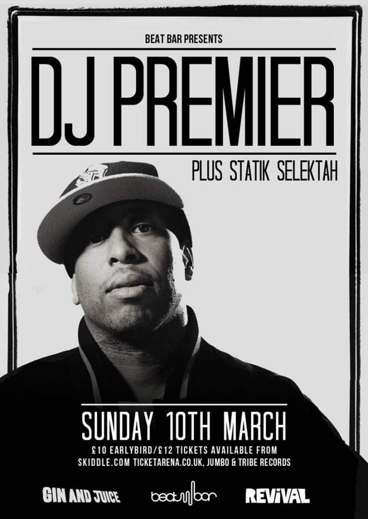 Beat Bar presents: DJ Premier - Página frontal