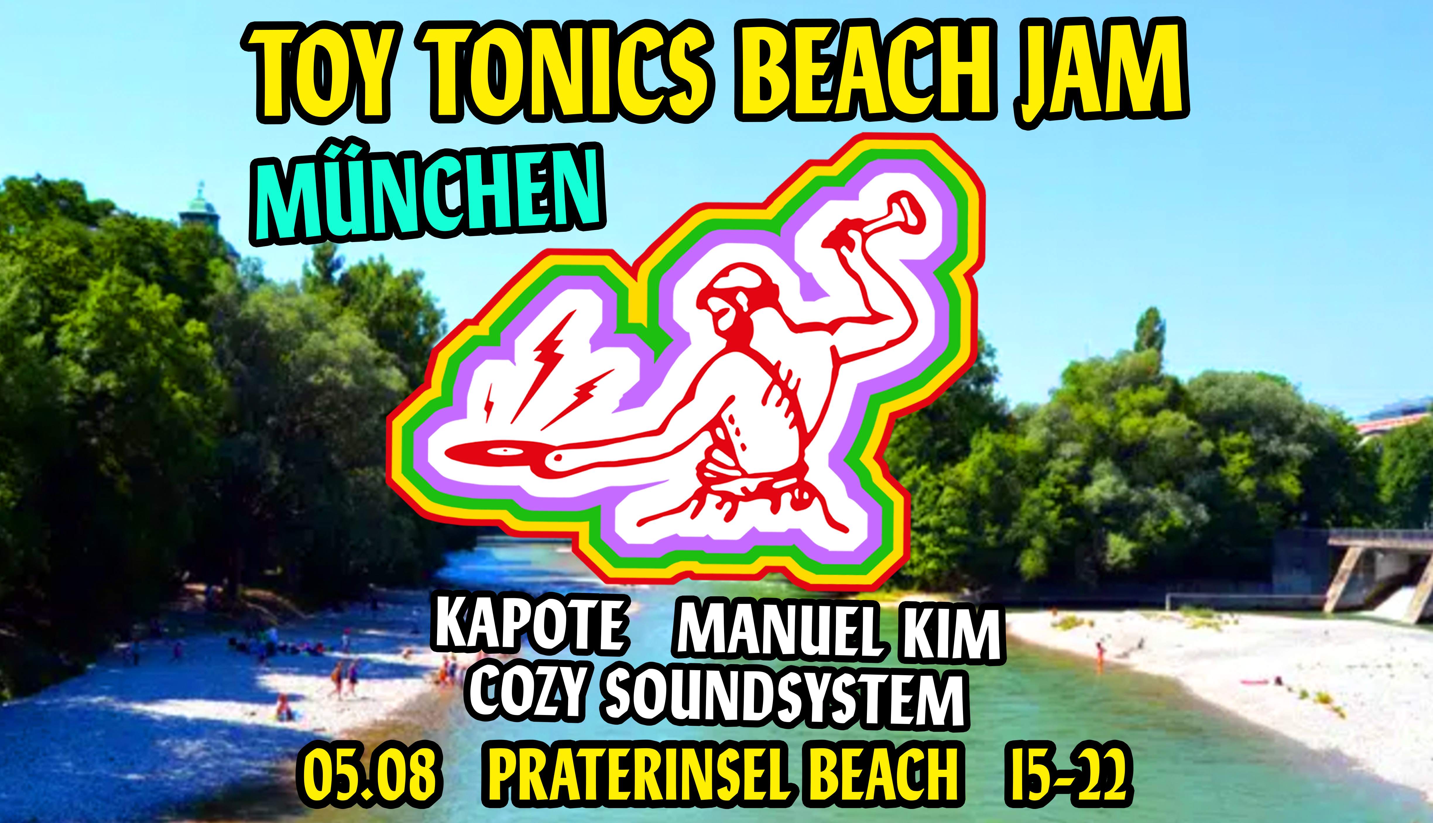 [CANCELLED] Toy Tonics Beach Jam - フライヤー表