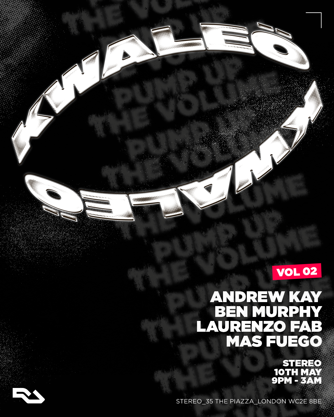 PUMP UP THE VOLUME: Andrew Kay, Ben Murphy, Laurenzo Fab, & Mas Fuego - Página frontal