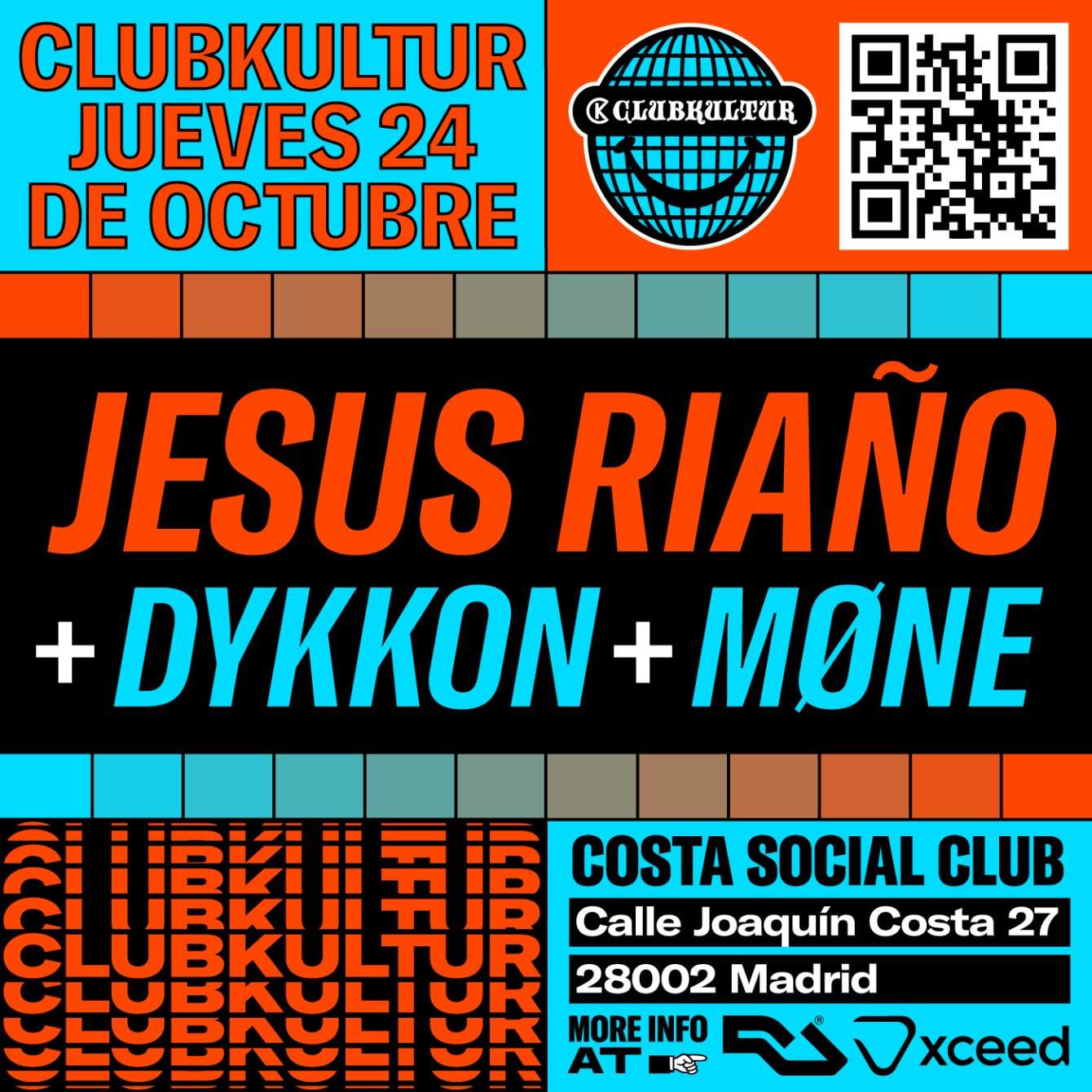 Clubkultur with Jesus Riaño & Dykkon - フライヤー表