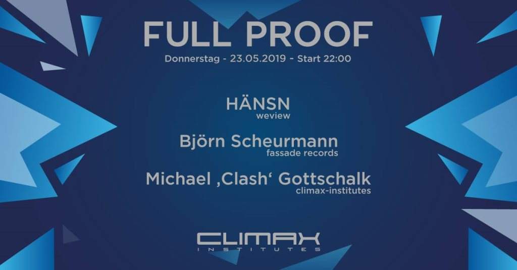 Full Proof • Hänsn x Clash x Björn Scheurmann - フライヤー表