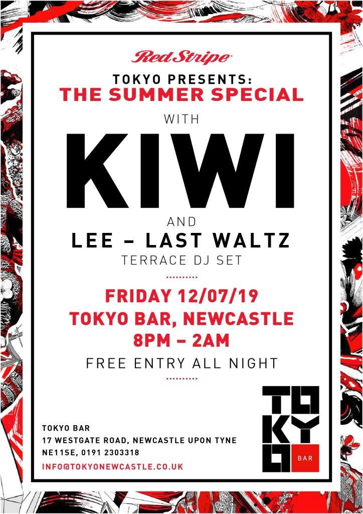 Tokyo presents: The Summer Special with Kiwi - フライヤー表
