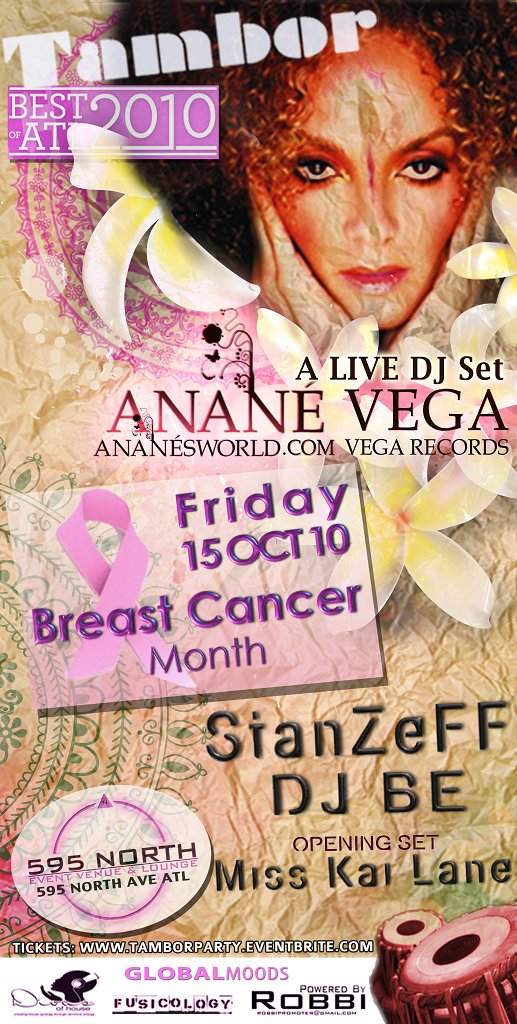 Tambor Party Supports Breast Cancer Awareness Month - フライヤー表