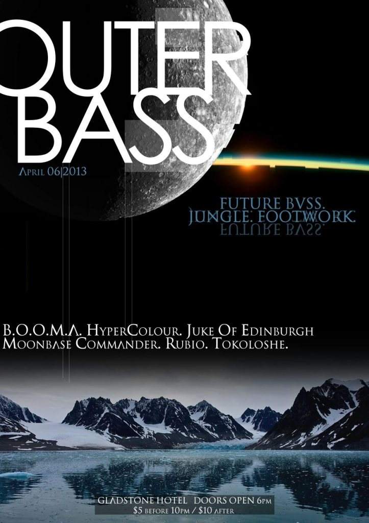 Outer Bass Sound feat. Moonbase Commander, Hypercolour - Página frontal