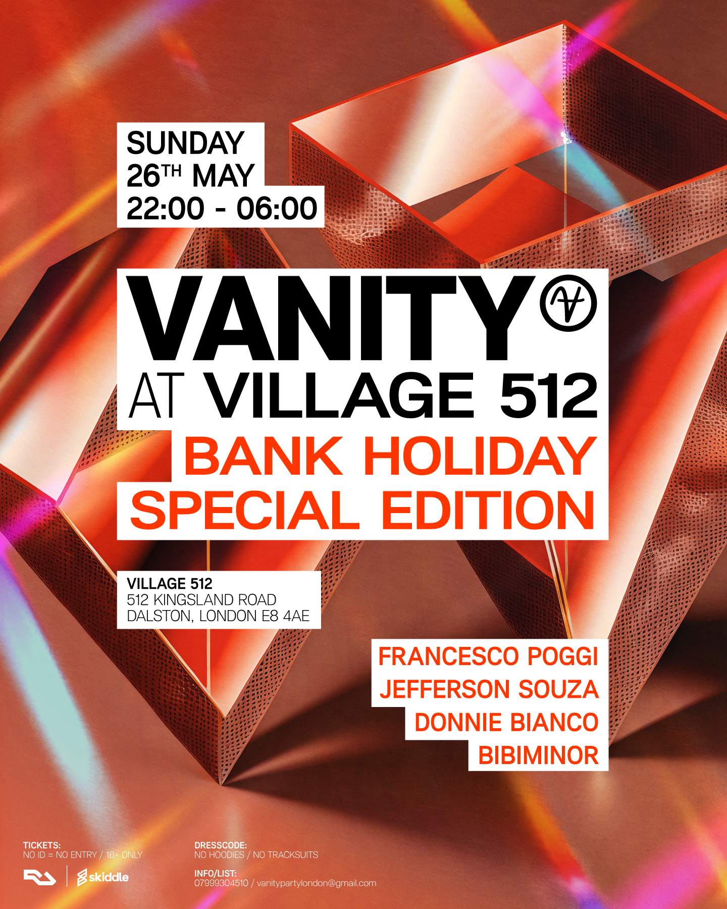 VANITY Sunday night bank holiday special - Página frontal