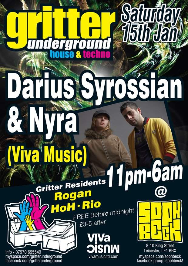 Gritter Underground with Darius Syrossian, Nyra - Página frontal