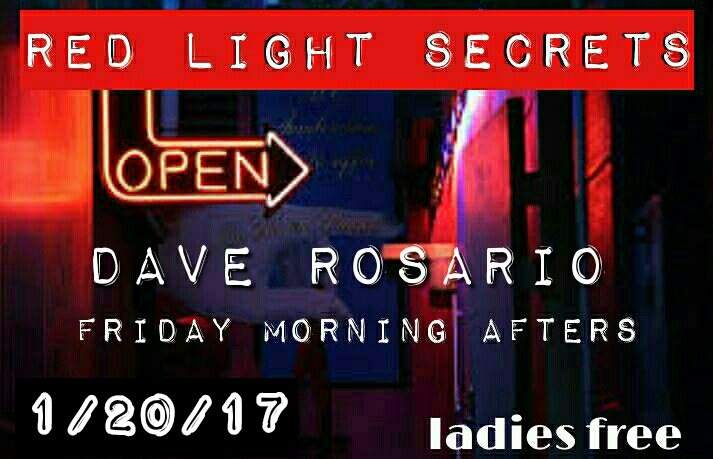 Red Light Secrets Friday Morning After Hours presents: Dave Rosario - Página frontal