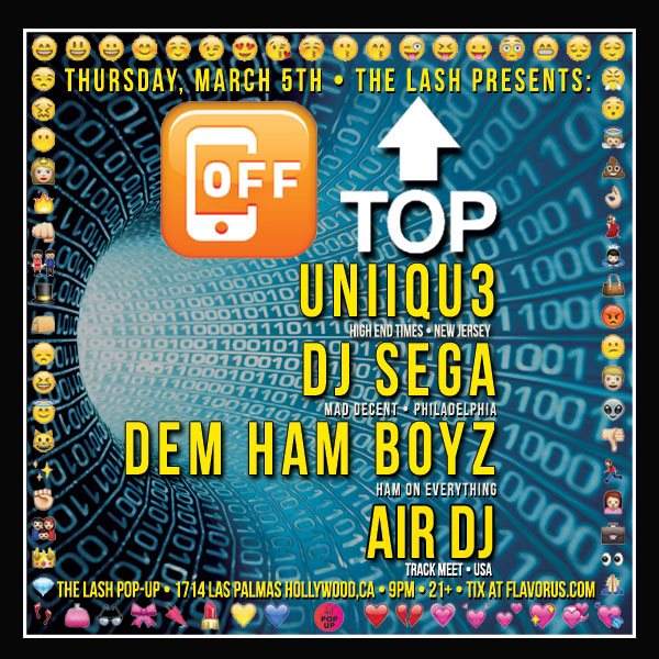 OFF TOP with Uniiqu3, DJ Sega & Dem Ham Boyz - Página frontal