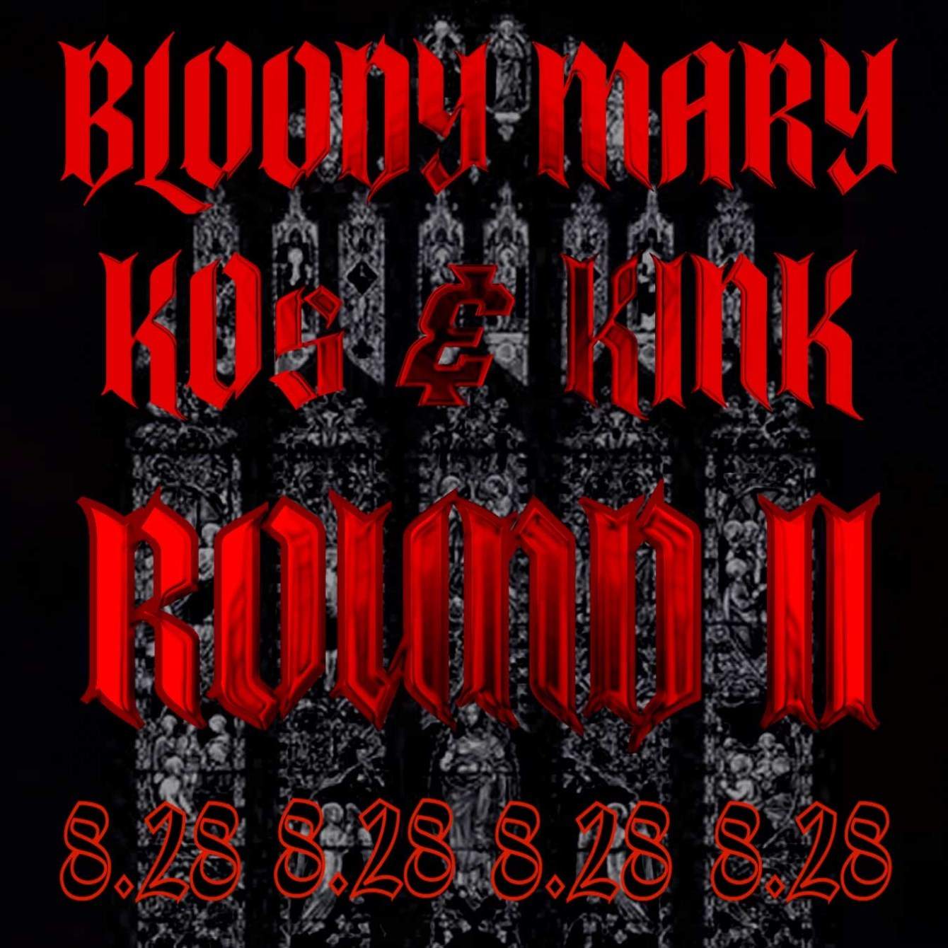 [CANCELLED] Bloody Mary, KOs & Kink Round II with Tommy Genesis - フライヤー表