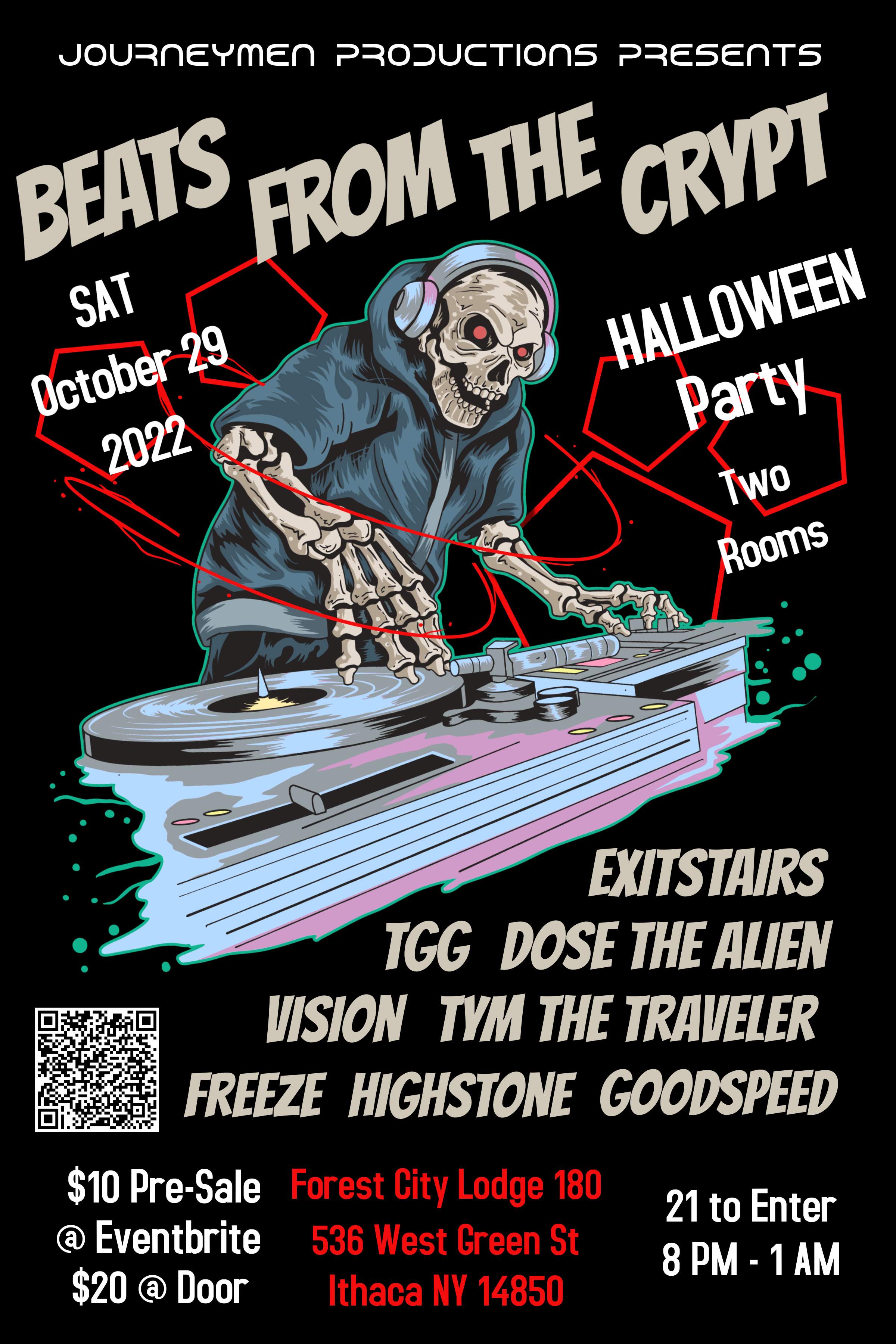 Beats from the Crypt Halloween Party - フライヤー表