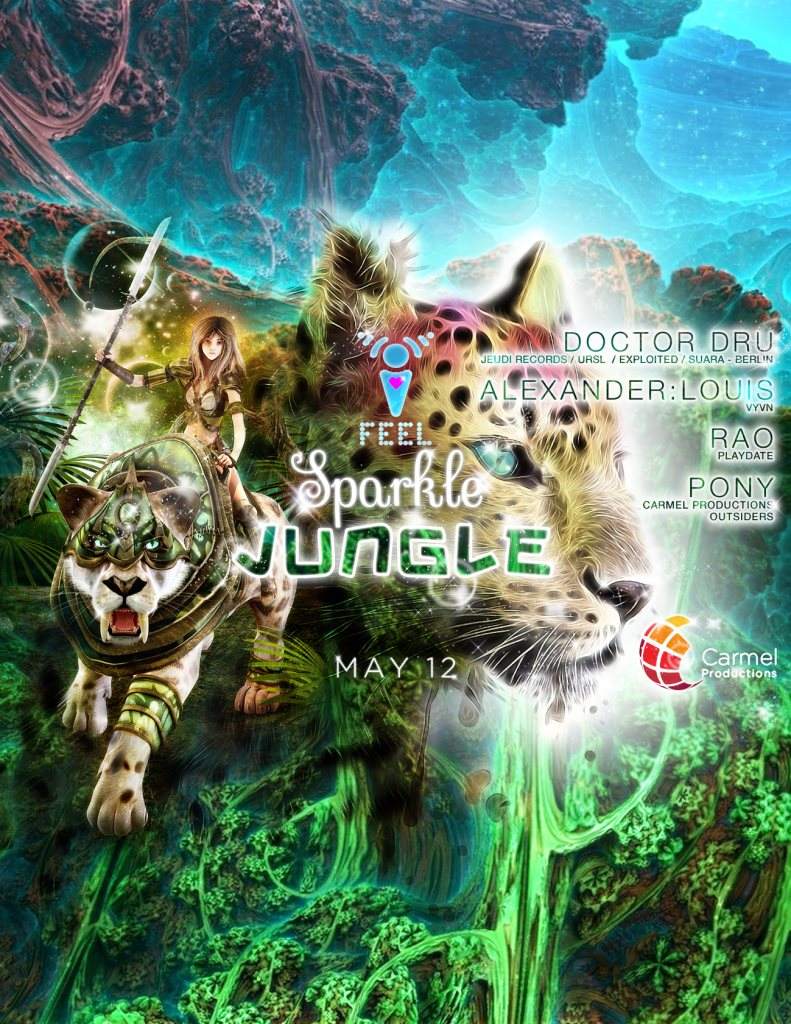 I Feel: Sparkle Jungle - Flyer front