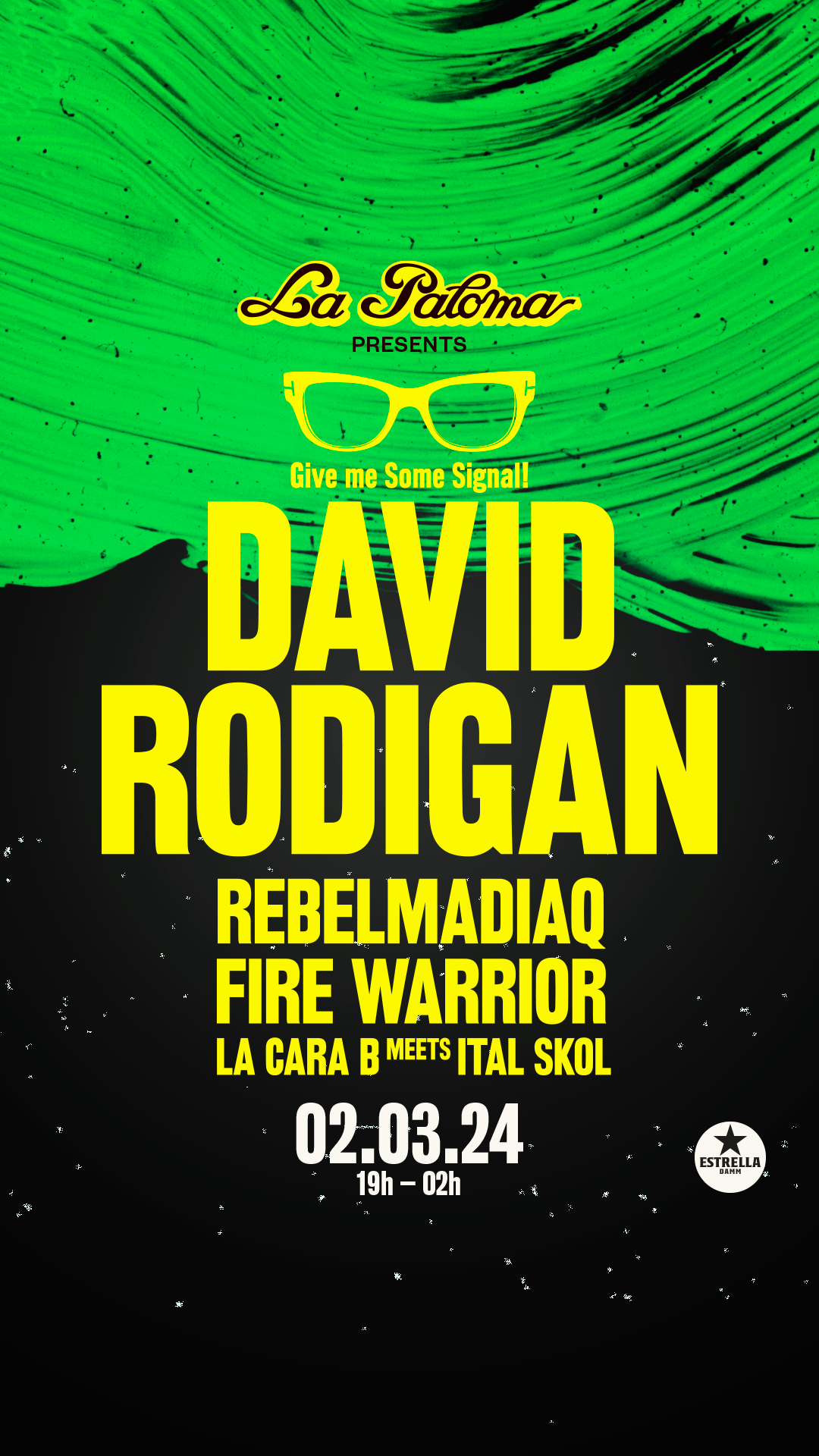 La Paloma presents: David Rodigan, Rebelmadiaq, Fire Warrior - Página trasera