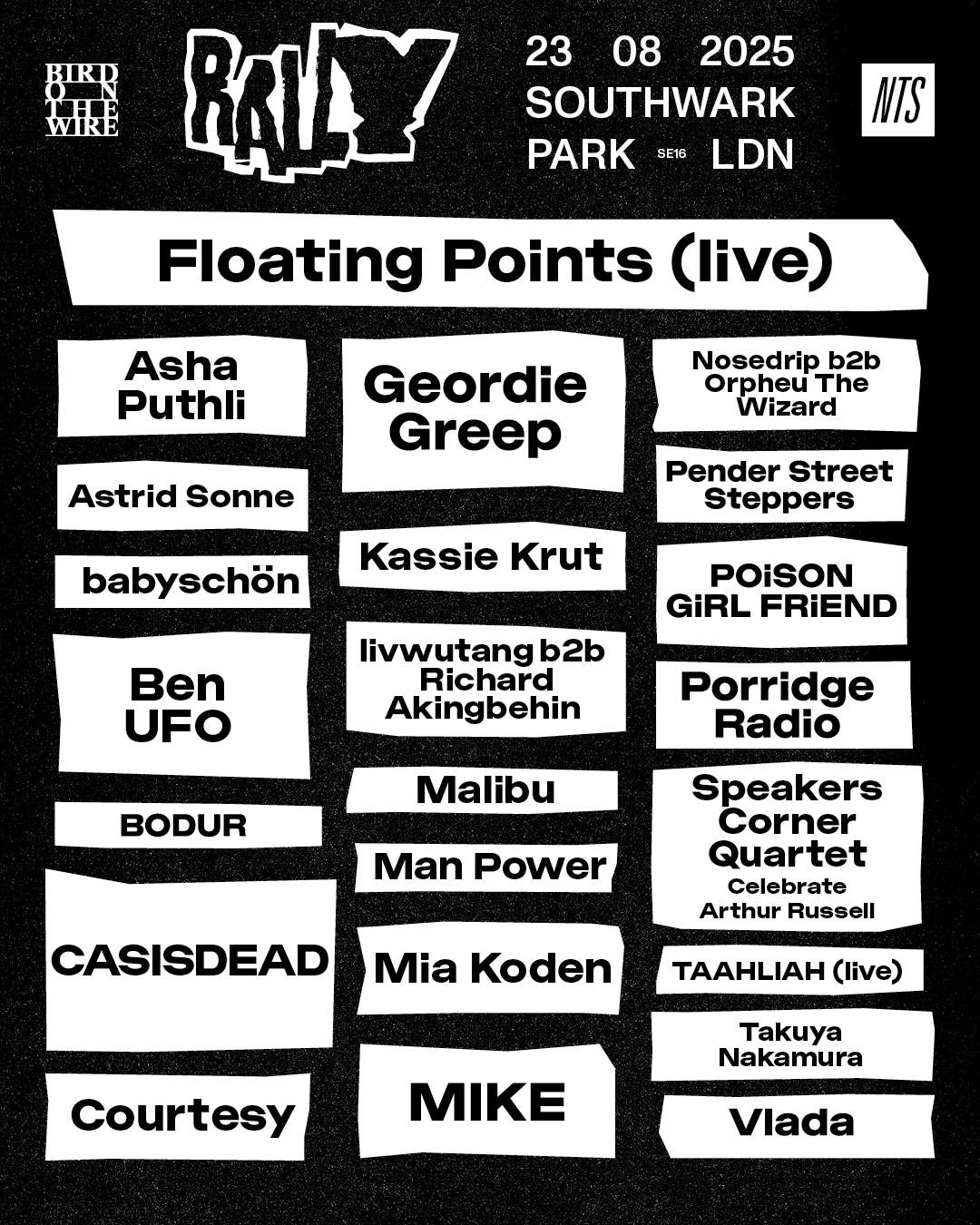 RALLY 2025 at Southwark Park, London · Tickets